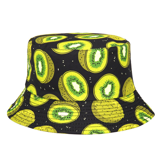 Sombrero de Sol de verano Sombrero de cubo de pato amarillo reversible para hombres