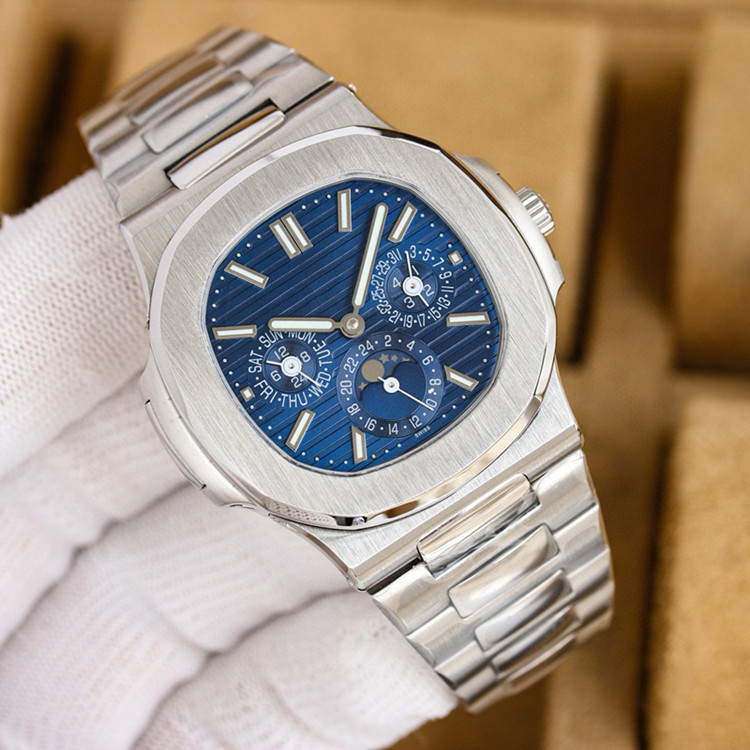 Nautilus 5740 steel king grenade automatic mechanical watch men's business multifunctional sports elegant with luminous