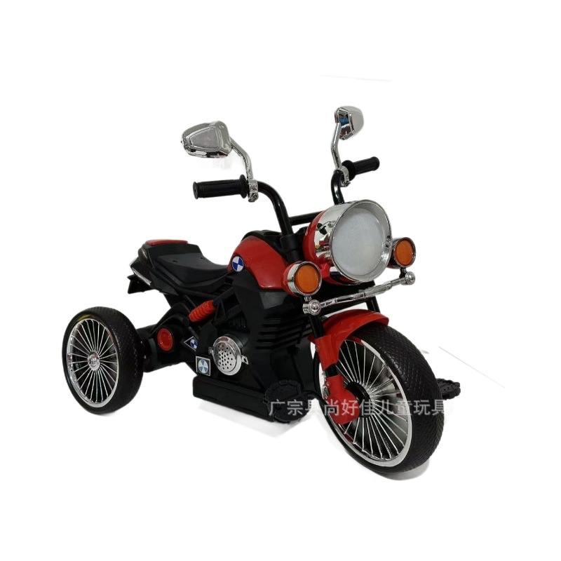Tricicletas eléctricas retro Harley para niños, niños de 3 a 6 años de edad, luces y exportaciones de música transfronterizas