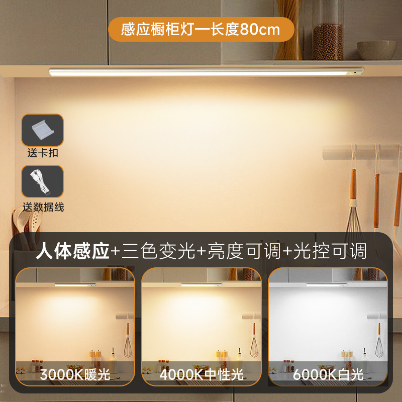 充電式人体センサーライト自己粘着センサーワイヤレス配線不要キャビネット下駄箱玄関ホールワインキャビネットライト LED ライトストリップ付き|undefined
