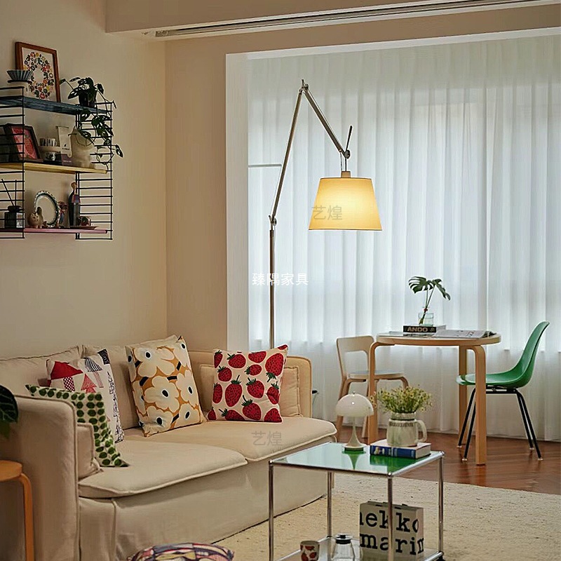 Italia Artemide brazo oscilante medieval sala de estar sofá lámpara de suelo dormitorio estudio industrial viento atmósfera luz de pesca