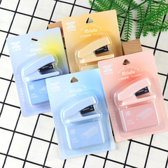 Cute cartoon primary school student stapler binding machine small set children's learning book binding stationery mini stapler