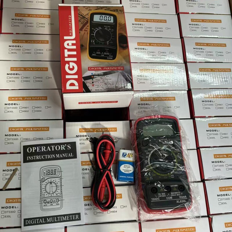 Digital Multimeter Xl830L Portable High-Precision Digital Display Multimeter with Backlight Electrician Multi-Function Meter