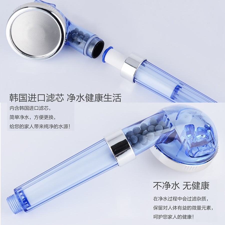 Spa beauty negative ion shower head, pressurized shower head, household water-saving filter shower head, shower head, showerhead Application Scenario