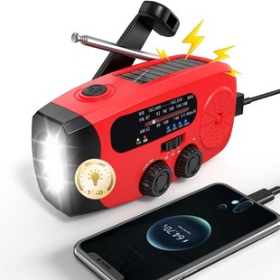 Cross-border disaster prevention outdoor FM solar radio multi-function SOS Japan emergency hand-cranked power radio