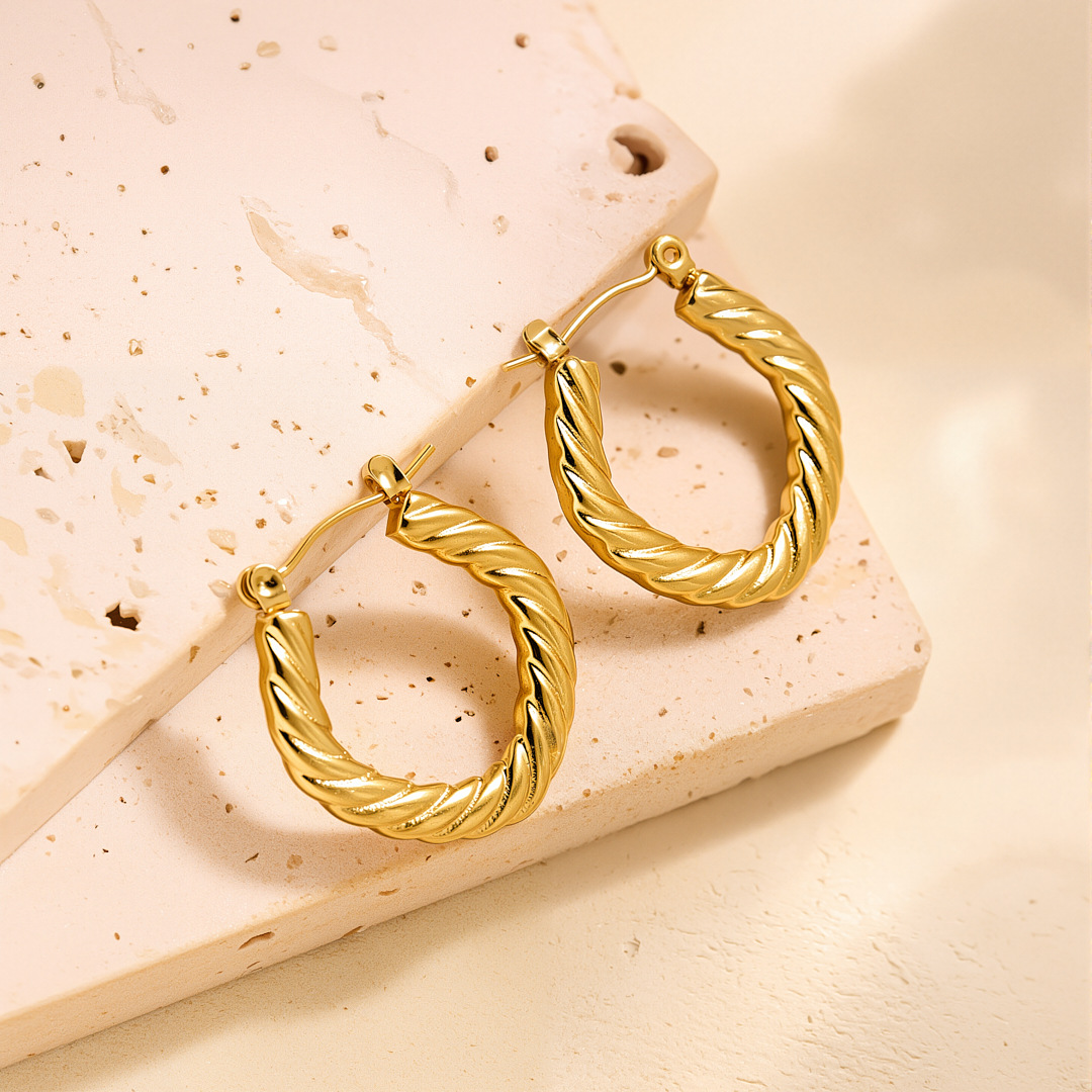 Eh114 earrings gold