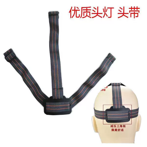 Headlamp Strap, Thickened and Durable, High-Elasticity Elastic Band, Adjustable Size, Strong Light Headlamp Fixing Accessory