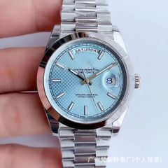 劳家星期日志手表自动机械钢带男士蓝宝石防水C厂水鬼机械表代发