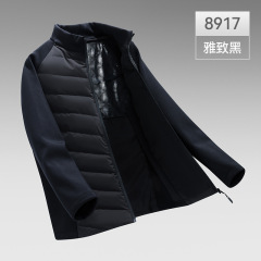 品牌同款无标平替三防轻薄羽绒服男立领保暖户外运动外套