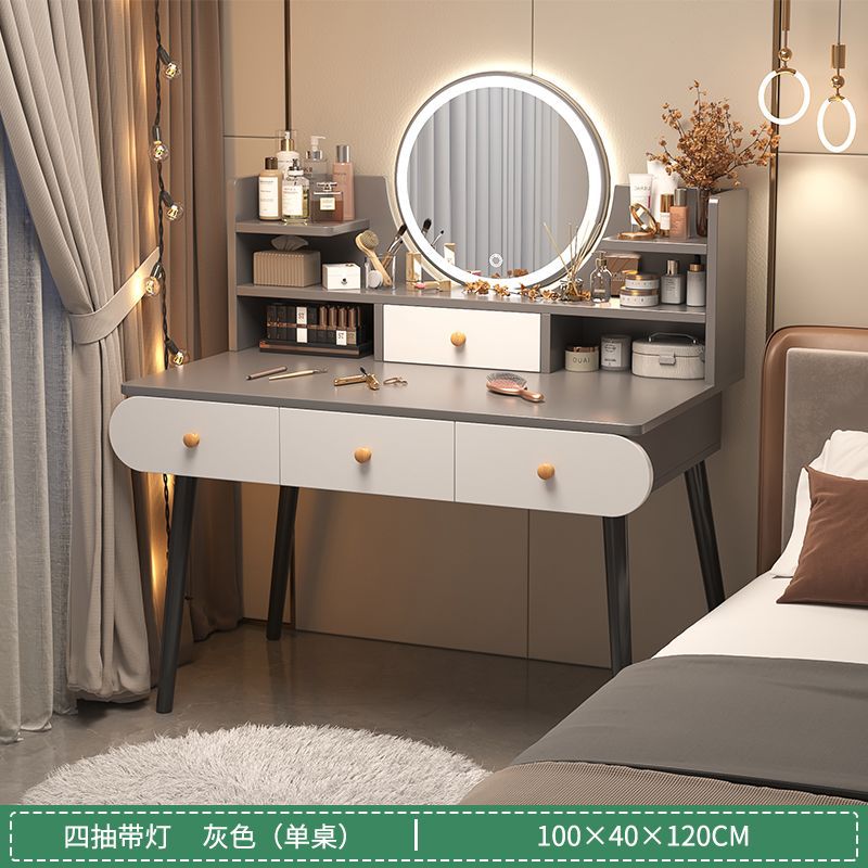 Comodador moderno y simple dormitorio mesa de maquillaje mesa de maquillaje pequeña habitación de estilo doméstico para niñas pequeña mesa de lujo image 12