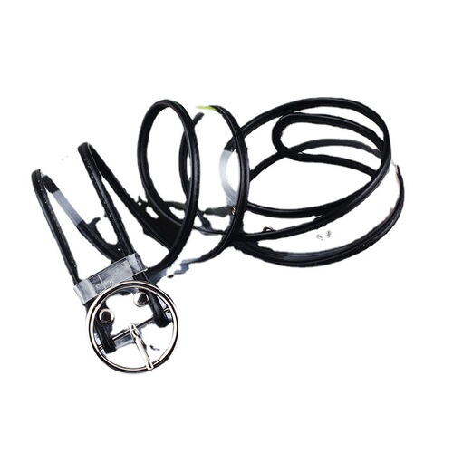 Fashionable Minimalist Transparent Resin Plastic Belt with Round buckle Heart buckle Women's Belt Jeans Student Accessory