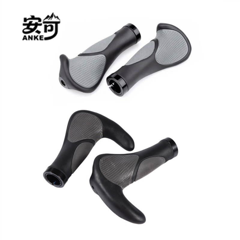 Bicycle Road Mountain Bike Rubber Handlebar Grips Bicycle Handlebar Grips with Double-Sided Locking Handlebars