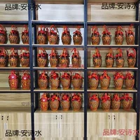Декоративная бутылка для супермаркета, 5kg корзина для вина, ретро бамбуковая корзина для вина, подарочная тканая корзина-саквояж, имитация ротанга, маленькая бутылка вина