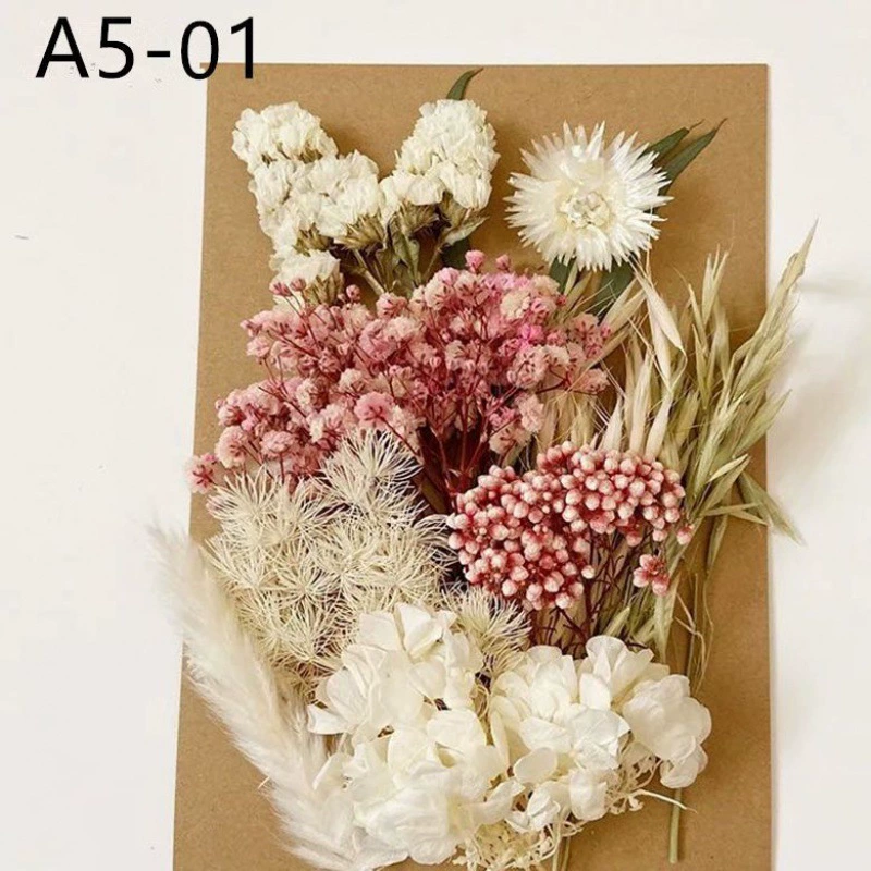 Materials set, postcard flower-shaped, handmade, bouquet, wholesale