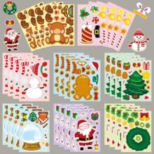 8���}�Q��ƴ�D�N��Christmas�����H�ӻ���Make a face��ˮDIY�N��