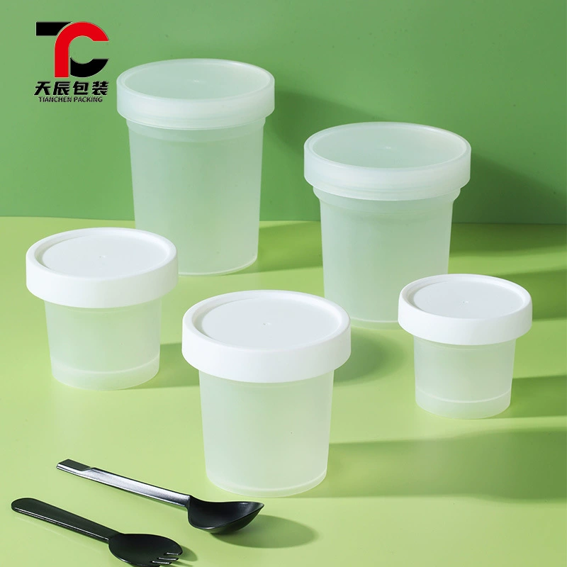 500 мл пластиковый резервуар прямой цилиндр матовый воск для волос грязевая пленка PP пластиковый стакан для тела молочный скраб пластиковый стакан