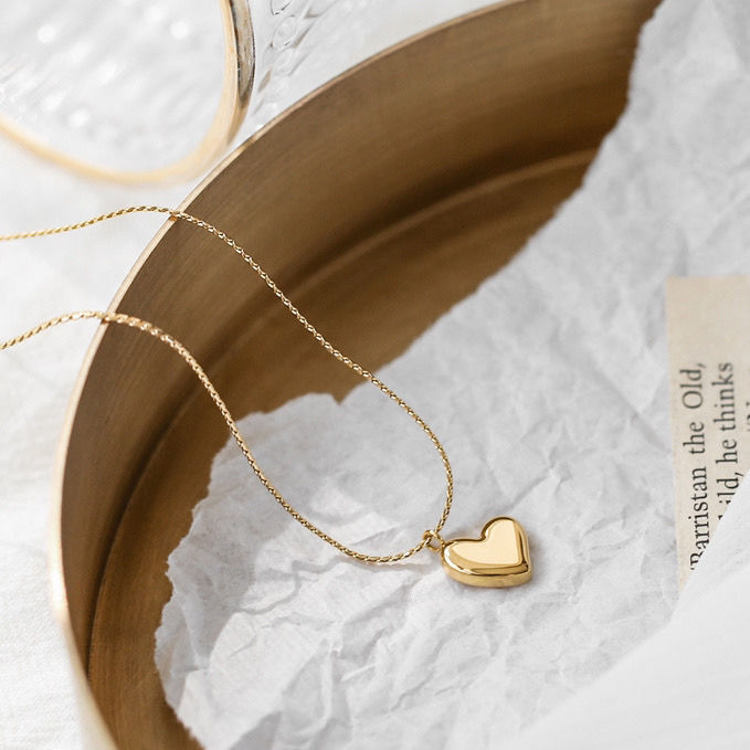 Einfacher Stil Herzform Titan Stahl Überzug Halskette Mit Anhänger 1 Stück display picture 3