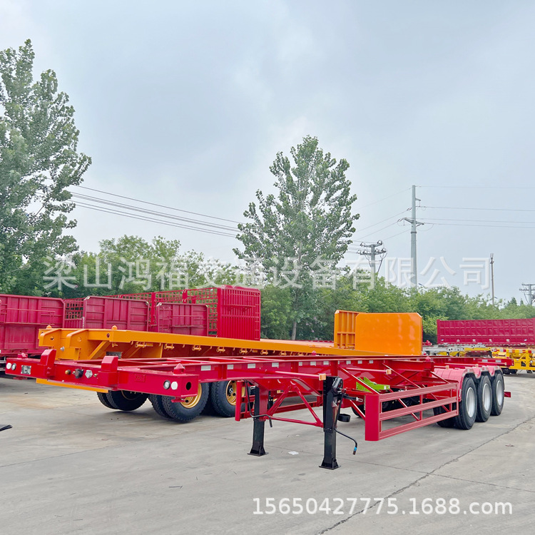 Skeleton semi-trailer for sale Dangerous goods skeleton truck…