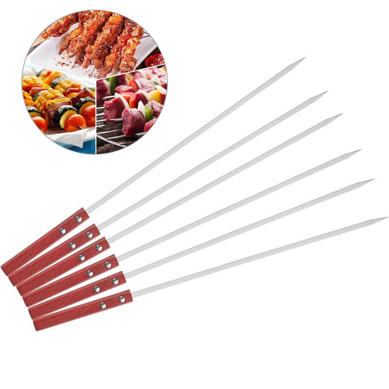 クロスボーダーBBQバーベキューサインステンレスフラット大焼きサイン木柄焼き串商用淄博焼肉仟子skewer|undefined