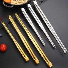 Korean 304 stainless steel barbecue tongs kitchen thickened fried steak special tongs barbecue tongs food tongs food vegetable tongs
