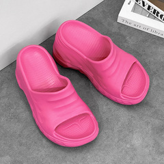 Wholesale Overseas High Heel Slippers for Women 2023 New Model Loafers Thick Sole Casual Invisible Heel 9cm