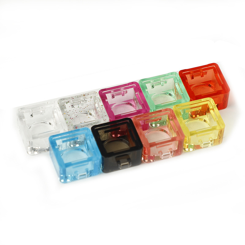 Transparent single-port multi-color with key chain lobster buckle mechanical keyboard shaft tester base red blue green yellow factory direct sales Transparent single-port multi-color with key chain lobster buckle mechanical keyboard shaft tester base red blue green yellow factory direct sales