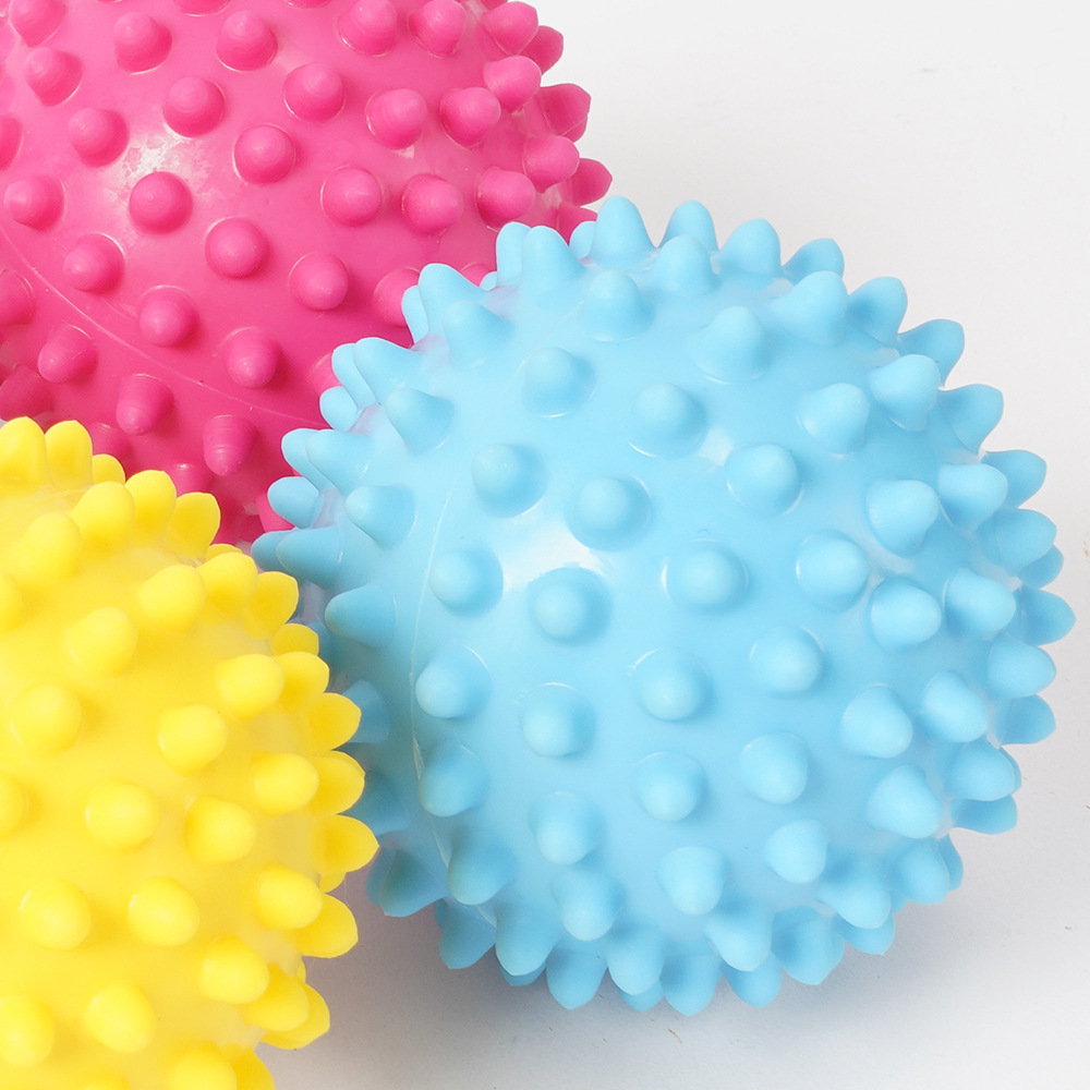 Pequeño cepillo táctil bola de masaje sensorial infantil entrenamiento táctil bola de pinchazo fuerza de agarre bebé con pinchazo bola de toque suave