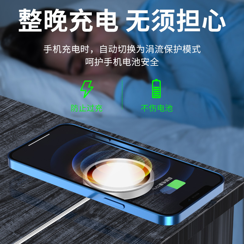 Nuevo cargador inalámbrico plegable de carga rápida magnética de 15w para Huawei, cargador inalámbrico magnético fuerte para teléfono móvil de escritorio, fabricante mayorista