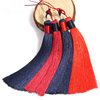 Two tone fringe Two tone tassel spike Car hitch gift Pendant Chinese knot tassels diy Flow 苏穗子