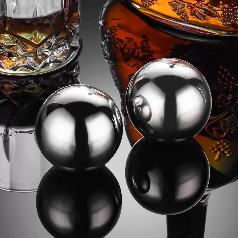 冰球304不锈钢酒吧速冻红酒威士忌啤酒酒杯冰酒石冰镇冰粒冰块