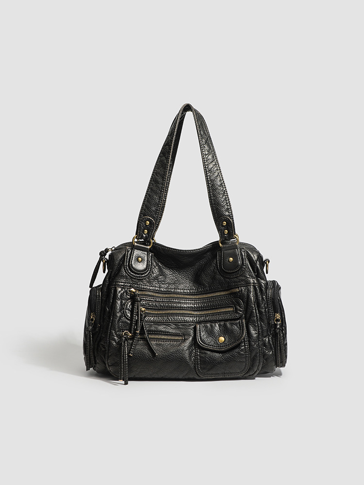 (Cross-border trading), retro bronze underarm bag with zipper, french style