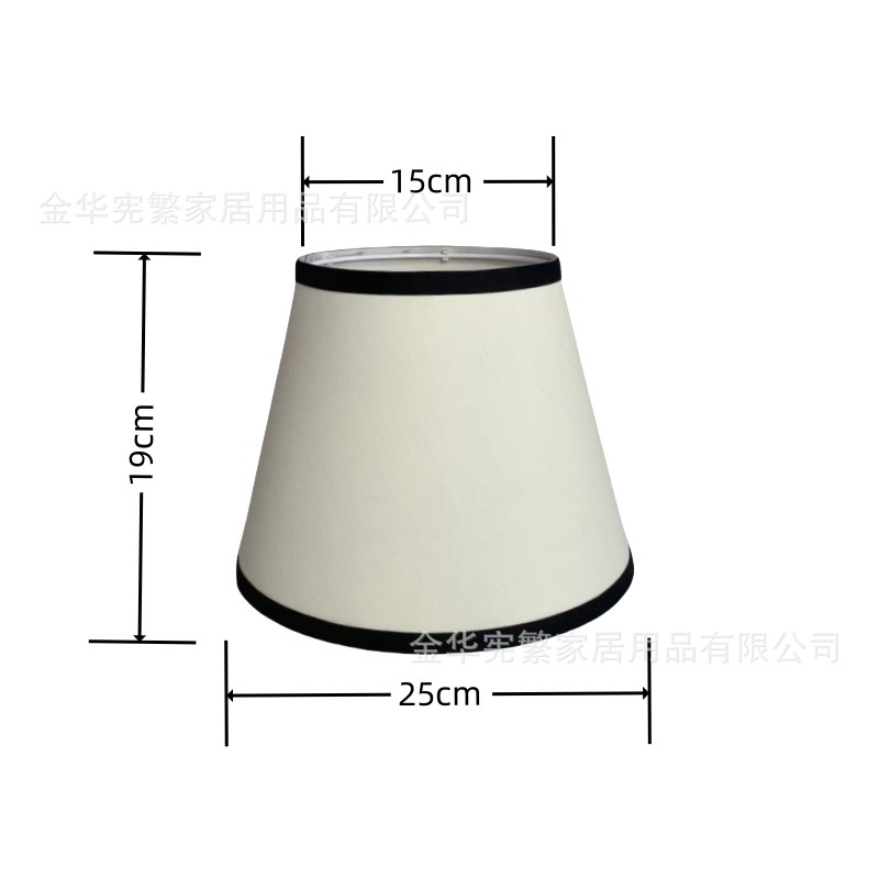 E27 redondo KD recto desmontaje TC tela exterior negro oro interior cubierta de lámpara de PVC Europa América nórdica hotel dormitorio lámpara de escritorio candelabrera