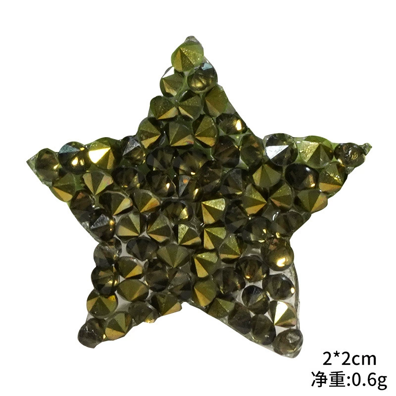 兆顺 Pentagonal hot diamond hot diagram, gel pattern cloth, shoe hat, bag, clothing auxiliary material hot melt glue network patch