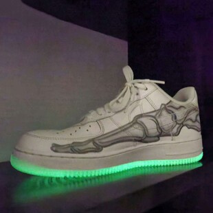 Air Force 1 QS Skeleton AF1 OG���܊һ̖�f�}��ҹ�����e����