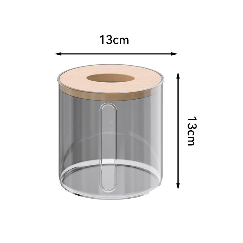 Caja de toallas de papel, caja de bombeo de cartón, Sala de estar familiar, restaurante de rollo redondo de viento nórdico, escritorio creativo, caja de almacenamiento simple