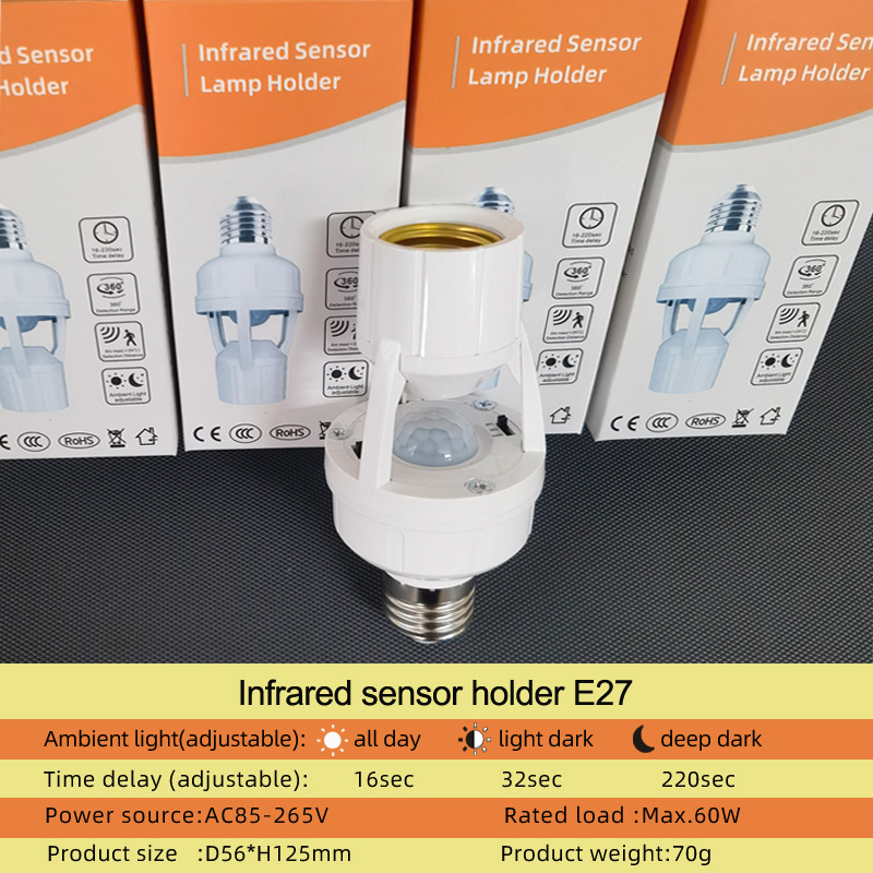 Interruptor de palanca de cabezal de lámpara de sensor humano