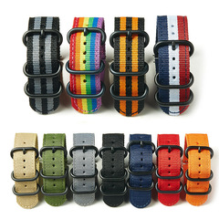 帆布適用三星華為gt4/gt3/gt2/gt1智能手錶watch4/3pro手錶帶新款