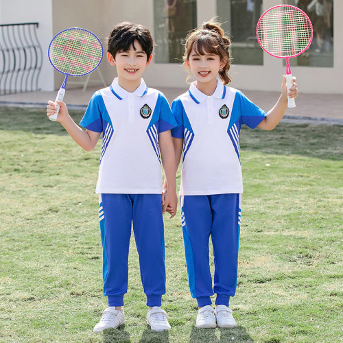 Preschooler/Kindergarten/Primary School Student/Children's Parent-Child Outfits for School Sports Day: Short Sleeve T-Shirts and Pants, School Uniform Sports Wear Sets