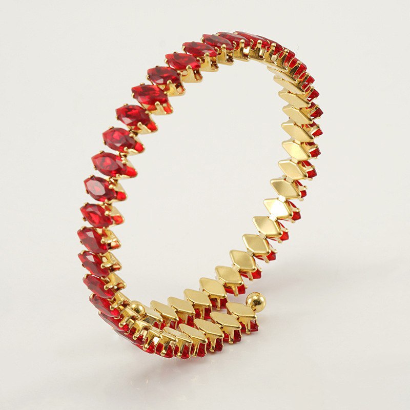 Holiday, Daily, Party Occasion Stainless Steel Vintage Style Geometric Oval Plating Inlay Zircon Bracelets