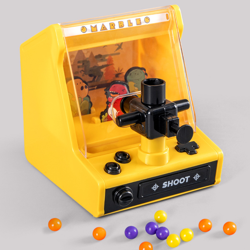 Dinosaur Pinball Machine Shooting Game Parent-Child Interactive Ejection Desktop Game Machine Playing Pinball Children's Toys 3-6 Years Old