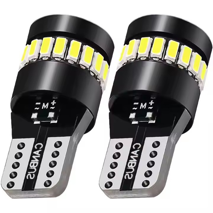 Luces LED para Automóviles Modelo T10 Transfronterizas, 12V24 LED, Luces de Pasillo, Luces Indicadoras de Ancho, Luces de Matrícula con Decodificador, Luces de Instrumentos, Luces de Lectura