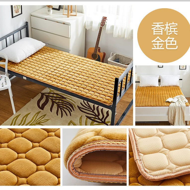 Студенческое общежитие, рабочее общежитие, тонкая подушка, утолщенный одинарный двойной фланелевый матрас, утолщенный нескользящий складной татами