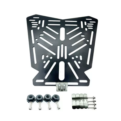 Child seat shed — Connection Adjustable Hole Position Accessories - black-butterfly-steel-plate-universal-type-with-buckle-lock-hook-rubber-washer-v-shaped-beaded-screw-set-default-item