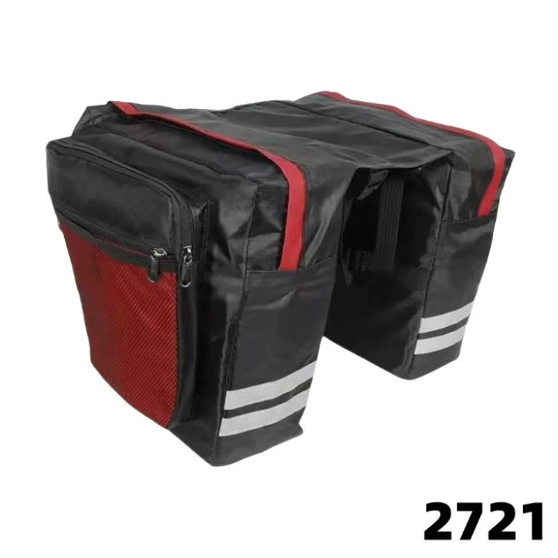 Bicicleta estante trasero bolsa bicicleta de montaña de dos paquetes bicicleta trasera doble paquete bolsa de sillín al por mayor bolsa de coche