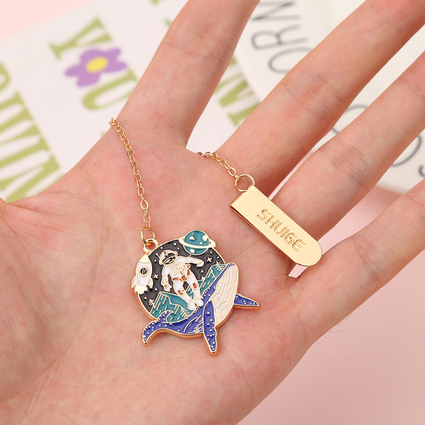 New bookmark Wandering Earth Metal Alloy Bookmark Simple Creative…