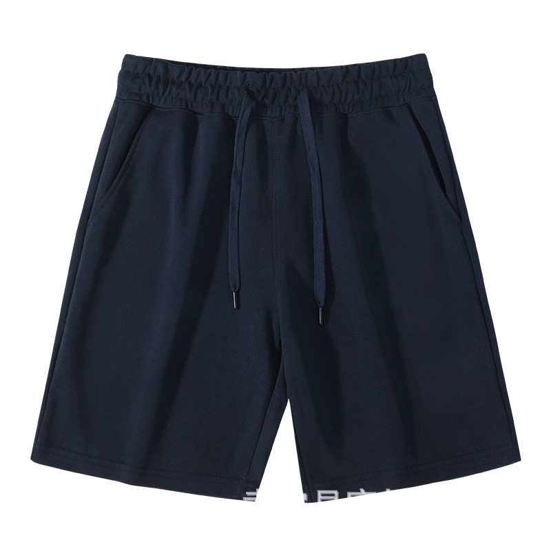 Navy blue cotton shorts