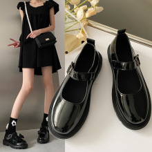 外贸大码洛丽塔日系小皮鞋女软妹学院风一字扣单鞋蝴蝶结萝莉女鞋
