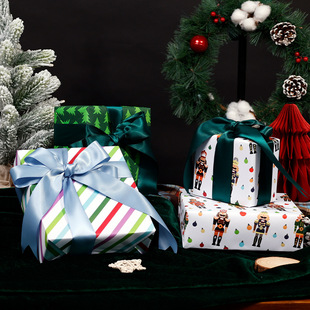 Christmas Aluminized Paper Nutcracker Christmas Wrapping Paper Roll Gift Wrapping Paper Accessible Luxury Gift Paper Now