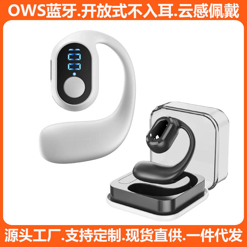 Hot Sale Single Ear Hanging Bluetooth Call Headset Mini Lightweight High Definition Call Noise Reduction Long Life Wireless Headset