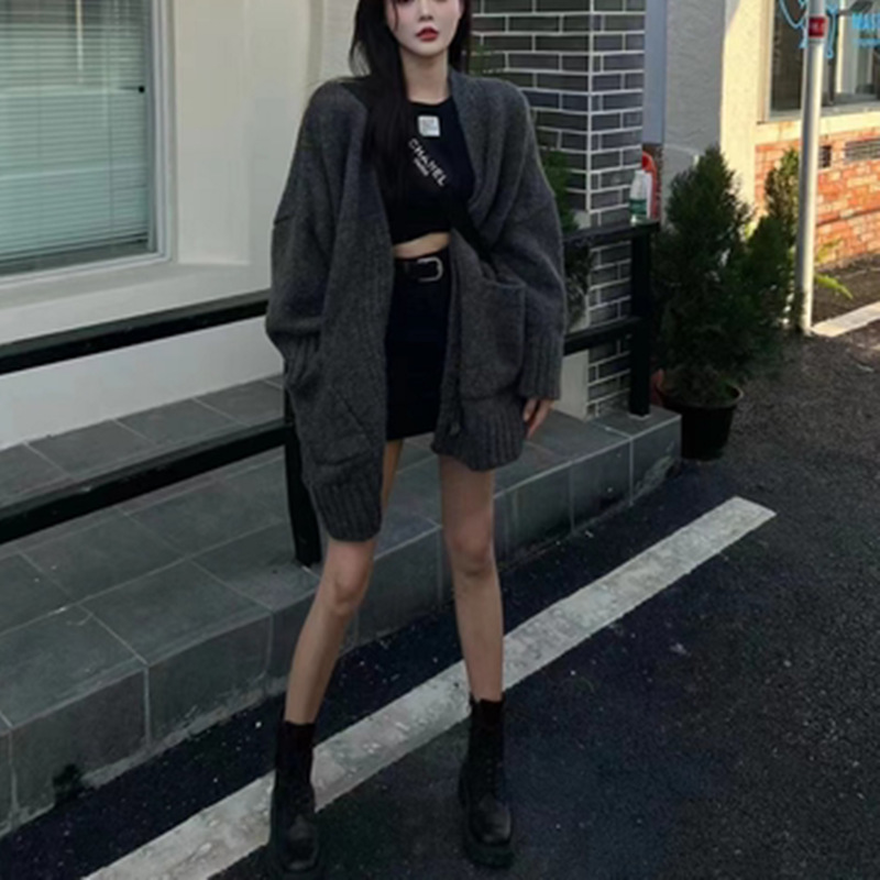 24 invierno Puyuan otoño invierno suave glutinoso jersey de punto suéter para mujeres coreanas nuevo estilo perezoso